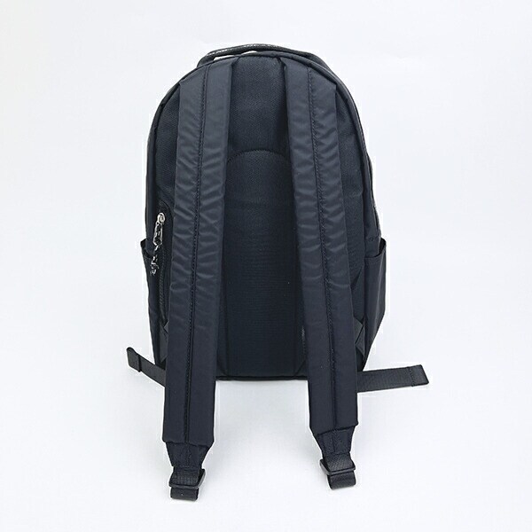 OUTDOOR PRODUCTS ラスターツイル ロゴプリントリュック ブラック アウトドアプロダクツ