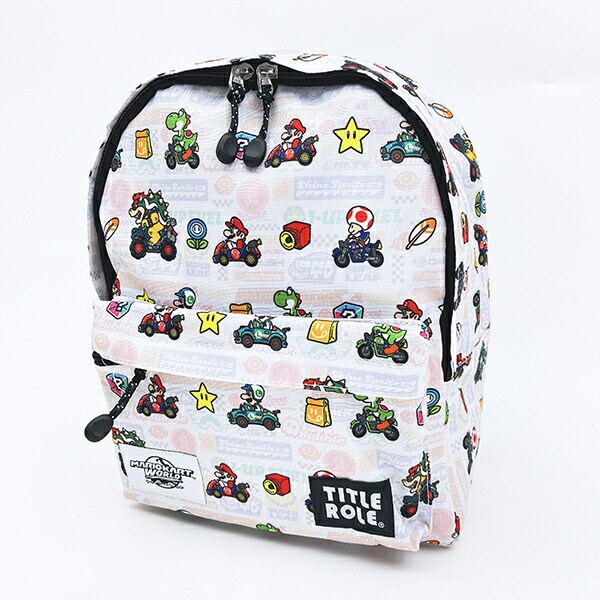 スーパーマリオ マリオカート ワールド KIDSデイパック （ホワイト） リュック キッズ 任天堂