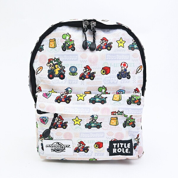 スーパーマリオ マリオカート ワールド KIDSデイパック （ホワイト） リュック キッズ 任天堂