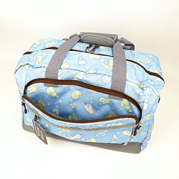 すみっコぐらし ボストンバッグ(ブルー) すみっこ