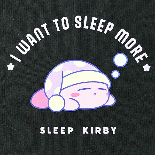 星のカービィ Tシャツ スリープ L ブラック アパレル