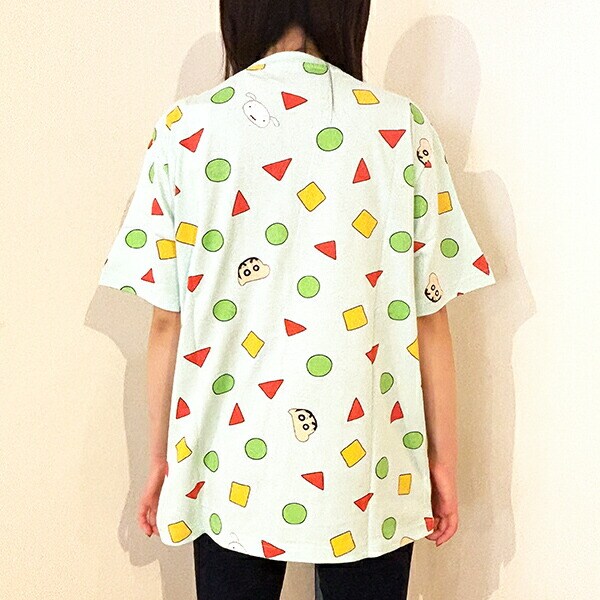 クレヨンしんちゃん パジャマ総柄 Tシャツ(サックス) Lサイズ アパレル