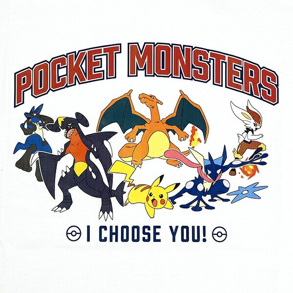 ポケットモンスター キッズ カジュアルロゴ Tシャツ(ホワイト) 100cm アパレル ポケモン
