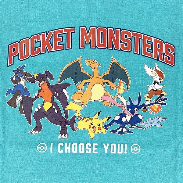 ポケットモンスター キッズ カジュアルロゴ Tシャツ(ターコイズ) 100cm アパレル ポケモン