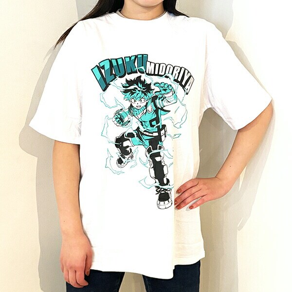 僕のヒーローアカデミア デク Tシャツ(ホワイト) Mサイズ アパレル ジャンプ ヒロアカ