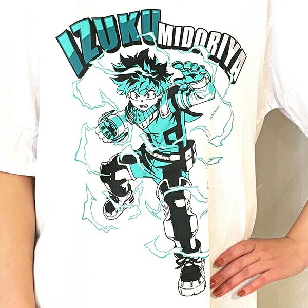 僕のヒーローアカデミア デク Tシャツ(ホワイト) Mサイズ アパレル ジャンプ ヒロアカ
