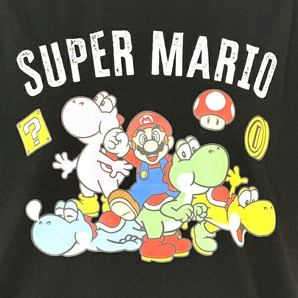 スーパーマリオ マリオカート カラフルヨッシー Tシャツ(ブラック) Mサイズ アパレル 任天堂