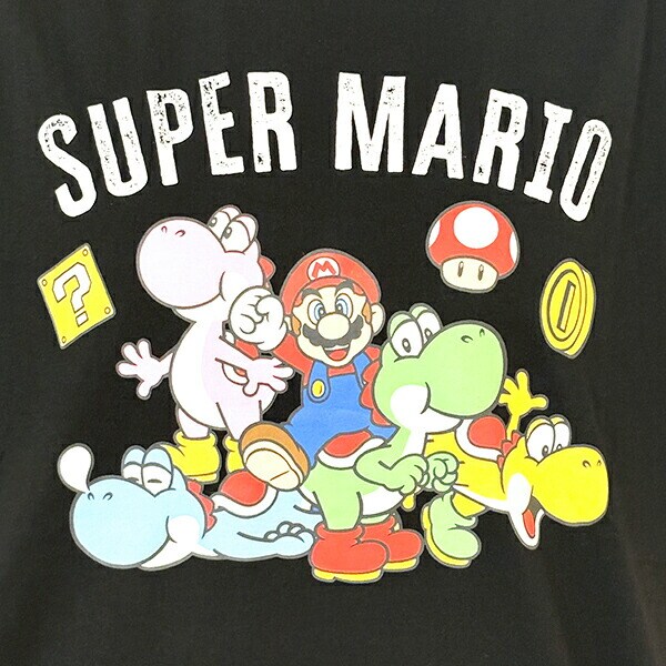 スーパーマリオ マリオカート カラフルヨッシー Tシャツ(ブラック) Lサイズ アパレル 任天堂