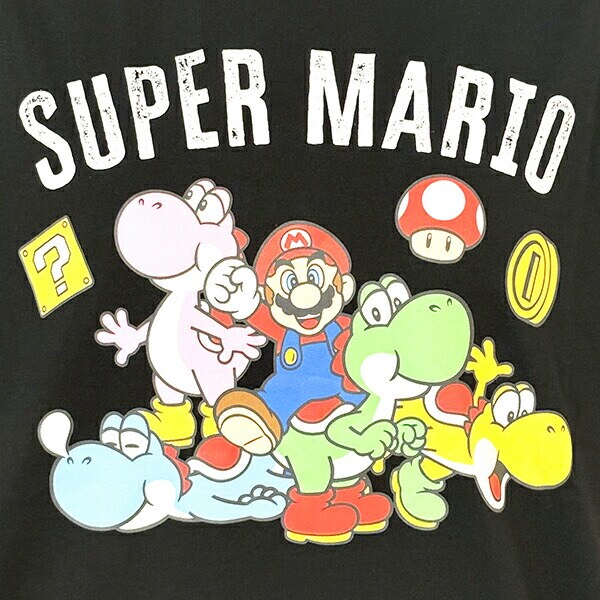 スーパーマリオ マリオカート カラフルヨッシー Tシャツ(ブラック) LLサイズ アパレル 任天堂