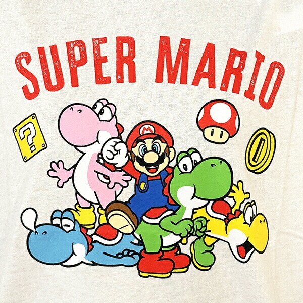 スーパーマリオ マリオカート カラフルヨッシーTシャツ(ホワイト) Mサイズ アパレル 任天堂