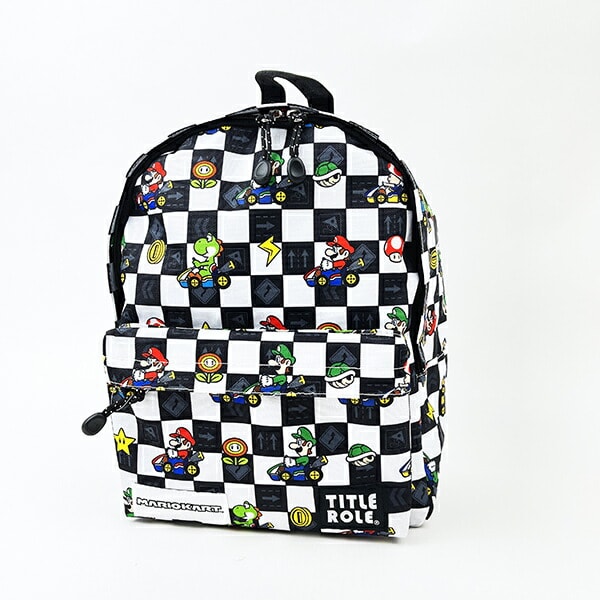 スーパーマリオ マリオカート キッズ レーシングデイパック(ホワイト) バッグ 任天堂