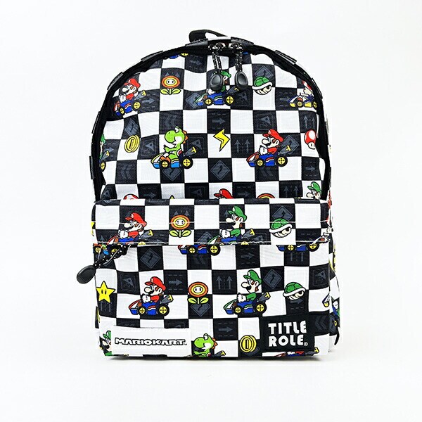 スーパーマリオ マリオカート キッズ レーシングデイパック(ホワイト) バッグ 任天堂