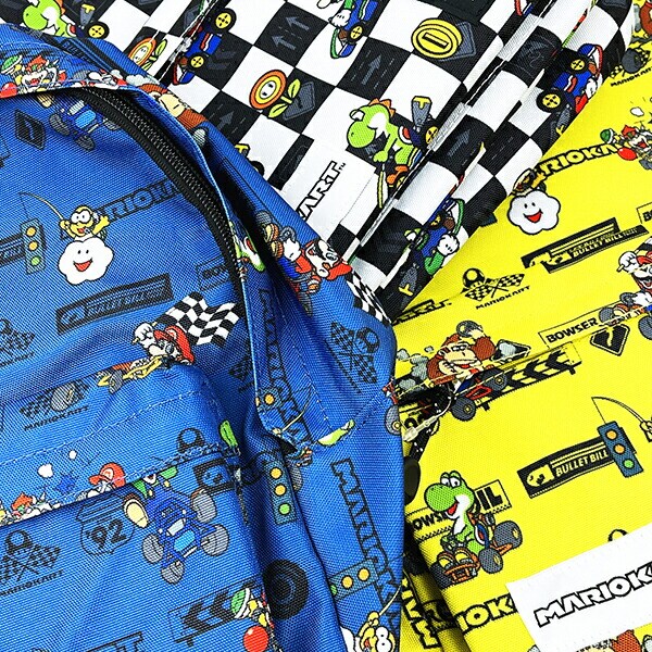 スーパーマリオ マリオカート キッズ レーシングデイパック(イエロー) バッグ 任天堂