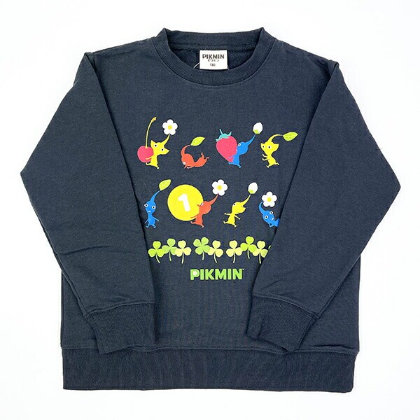 ピクミン KIDSダンドリトレーナー チャコール 130cm アパレル 任天堂