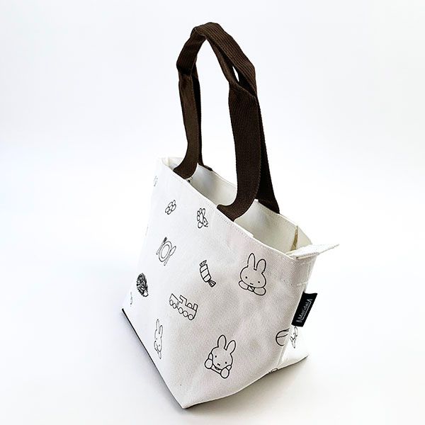 ミッフィー マチデル トートバッグ A4 チラシ 3WAY かばん おでかけ ホワイト