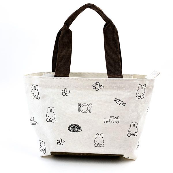 ミッフィー マチデル トートバッグ A4 チラシ 3WAY かばん おでかけ ホワイト