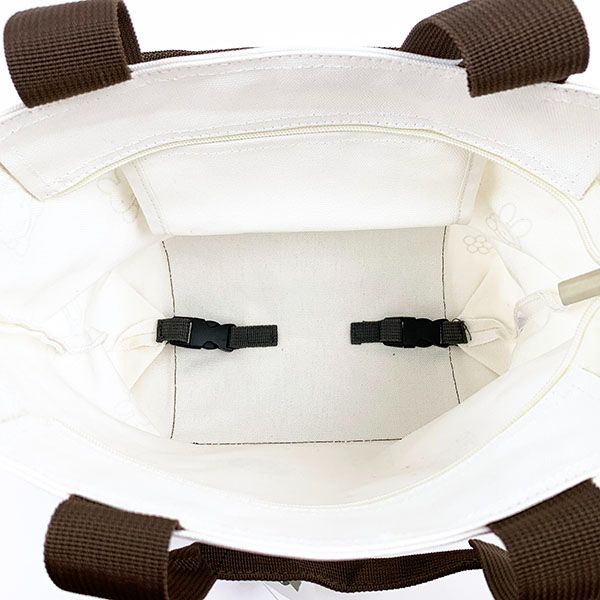 ミッフィー マチデル トートバッグ A4 チラシ 3WAY かばん おでかけ ホワイト