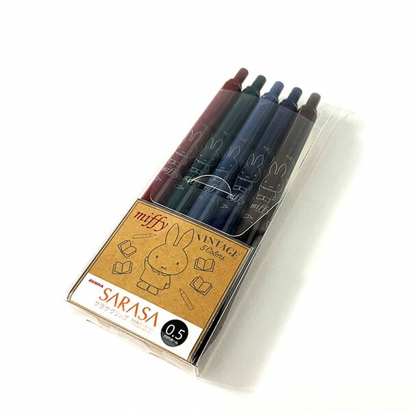 dショッピング |ミッフィー サラサビンテージカラー 5色セット SARASA