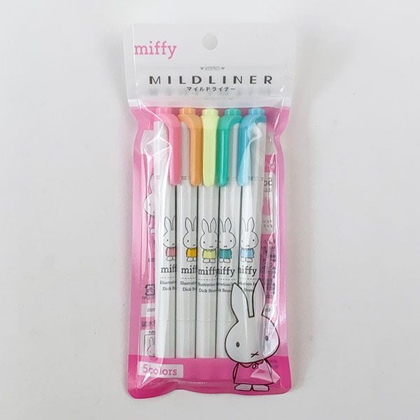 dショッピング |ミッフィー マイルドライナー 5色セット 蛍光ペン 