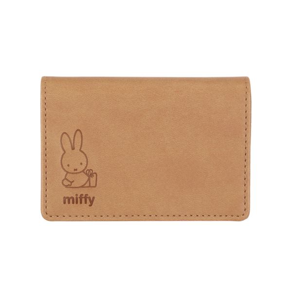 ミッフィー miffy カードケース(ベージュ) ニュアンスカラーシリーズ