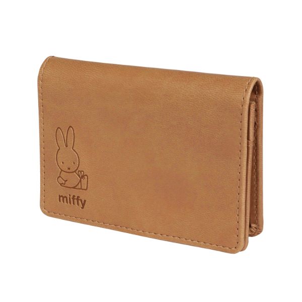 ミッフィー miffy カードケース(ベージュ) ニュアンスカラーシリーズ