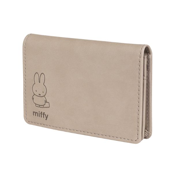 ミッフィー miffy カードケース(グレージュ) ニュアンスカラーシリーズ