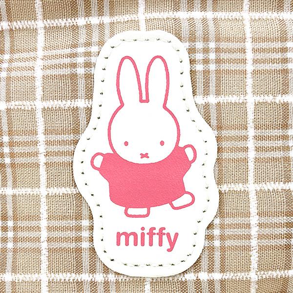 ミッフィー miffy レトロチェック ポーチ　 ブラウン 小物入れ