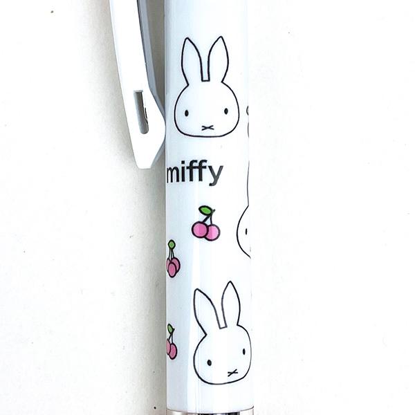 ミッフィー miffy 三色ボールペン ホワイト ジェットストリーム チェリー 日本製