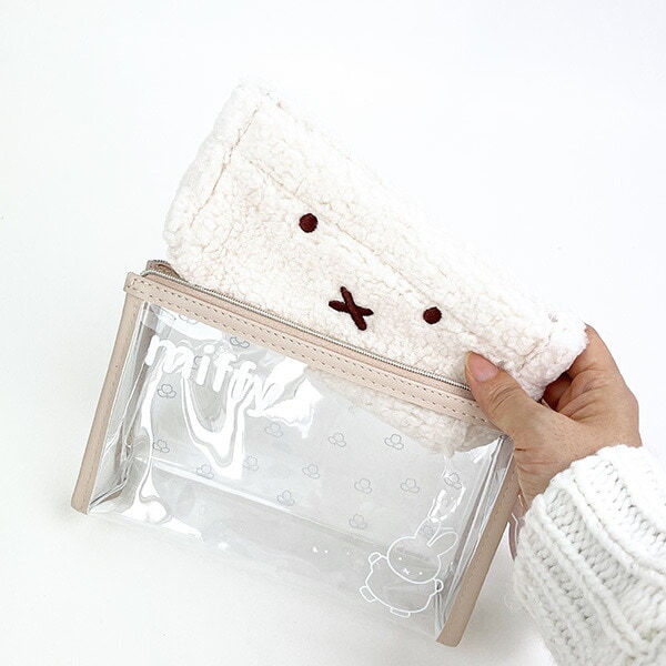ミッフィー miffy ボアポーチ付きペンケース（ミッフィー） 筆箱 ポーチ 小物入れ
