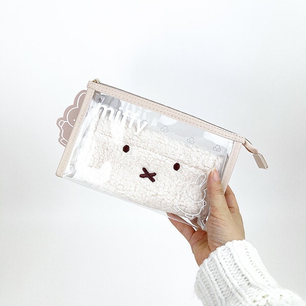 ミッフィー miffy ボアポーチ付きペンケース（ミッフィー） 筆箱 ポーチ 小物入れ