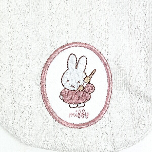 ミッフィー miffy 巾着袋(ホワイト) ポーチ スプリングニットシリーズ