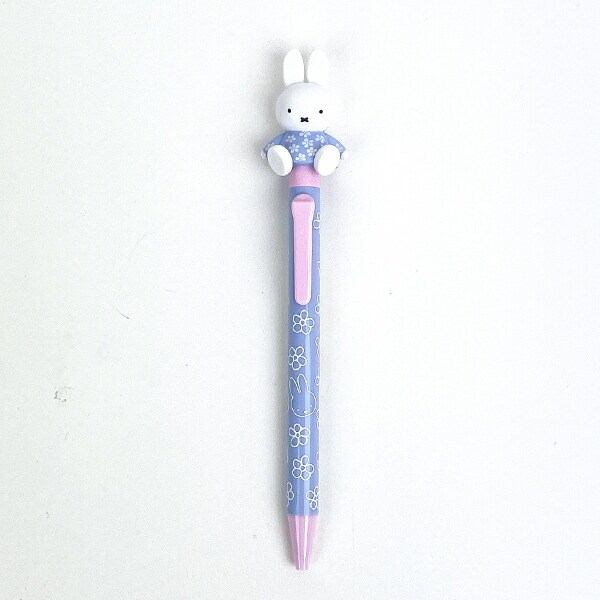 ミッフィー miffy おすわりアクションペン (ブルー) ボールペン 文具 日本製