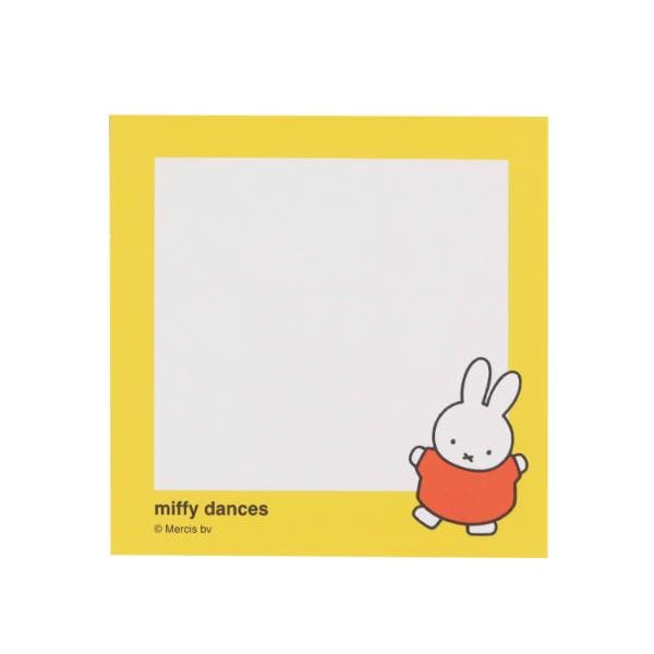 ミッフィー miffy スクエアメモ (ダンス) 文具 日本製