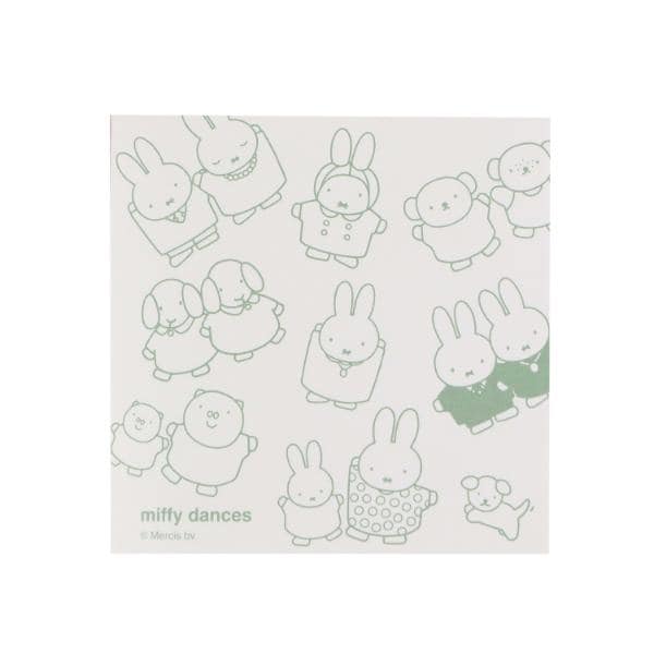 ミッフィー miffy スクエアメモ (ダンス) 文具 日本製