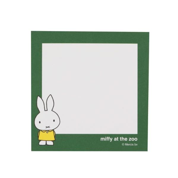 ミッフィー miffy スクエアメモ (動物園) 文具 日本製