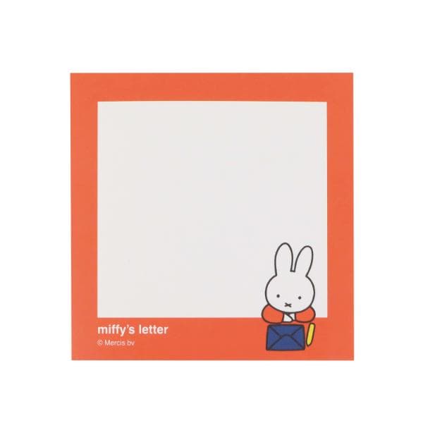 ミッフィー miffy スクエアメモ (おてがみ) 文具 日本製