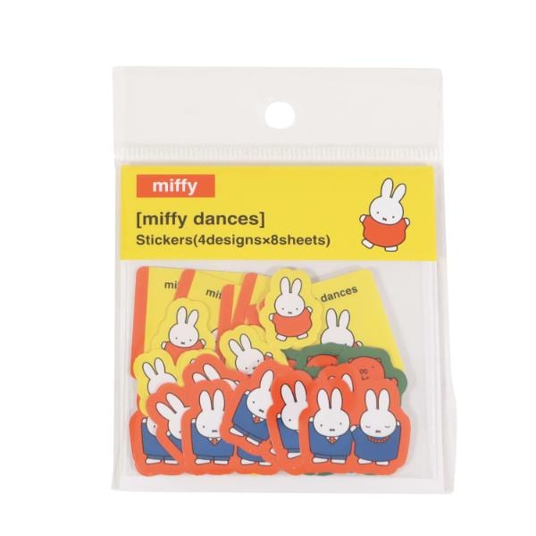 ミッフィー miffy フレークシール (ダンス) 文具 日本製