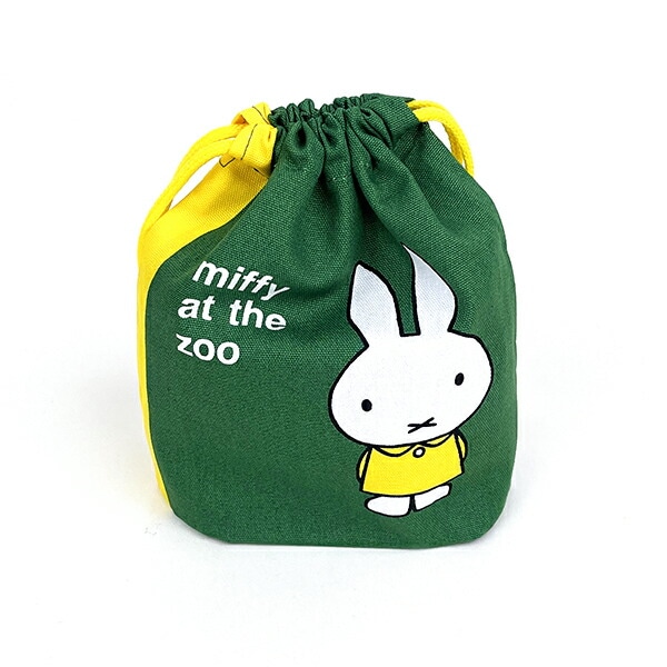 ミッフィー miffy 巾着袋 (動物園) ポーチ 日本製