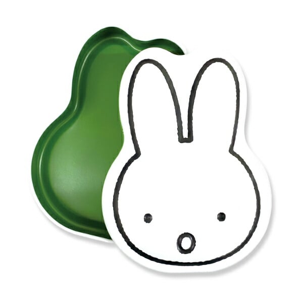 ミッフィー miffy フェイス缶メモ  (グリーン) 文具