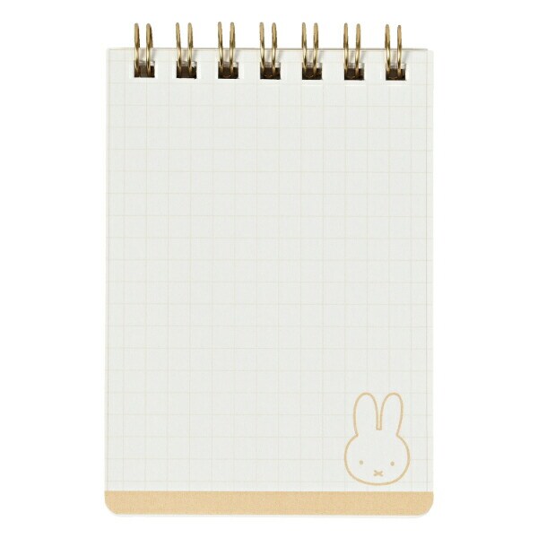 ミッフィー miffy ミニリングメモ(アイボリー) 文具 日本製