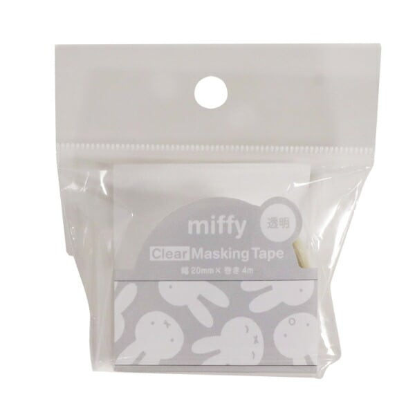 ミッフィー miffy 透明マスキングテープ(フェイス) 文具 日本製