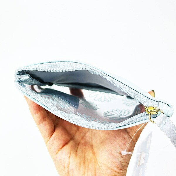 ミッフィー miffy ティッシュケース付きポーチ ブルー フラワーシリーズ