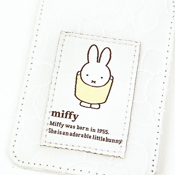 ミッフィー miffy パスケース ホワイト フラワーシリーズ