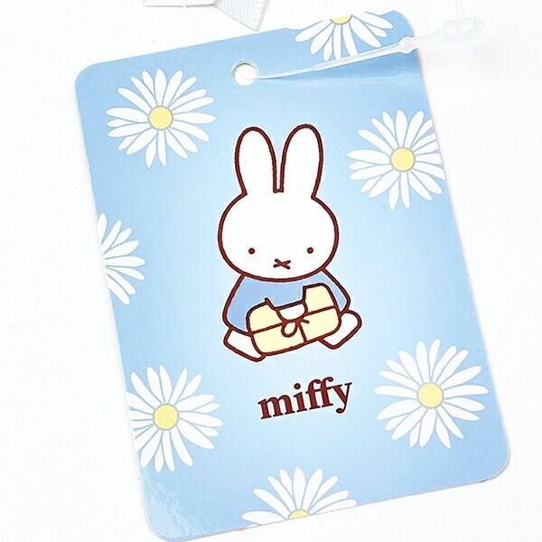 ミッフィー miffy トートバッグ ブルー フラワーシリーズ