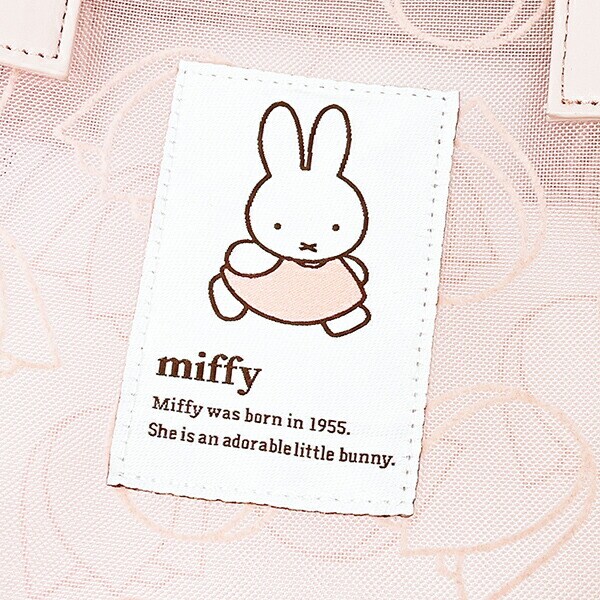 ミッフィー miffy トートバッグ ピンク フラワーシリーズ