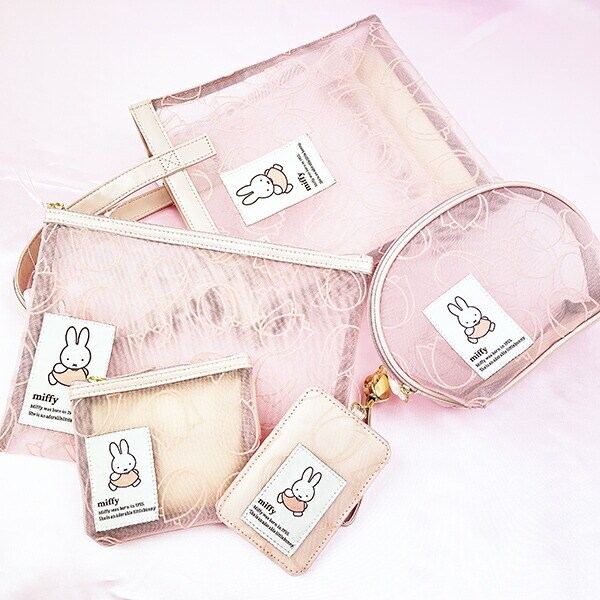 ミッフィー miffy トートバッグ ピンク フラワーシリーズ