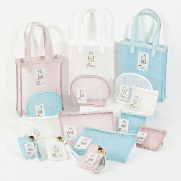 ミッフィー miffy フレークシール ブルー フラワーシリーズ ステッカー 文具 日本製