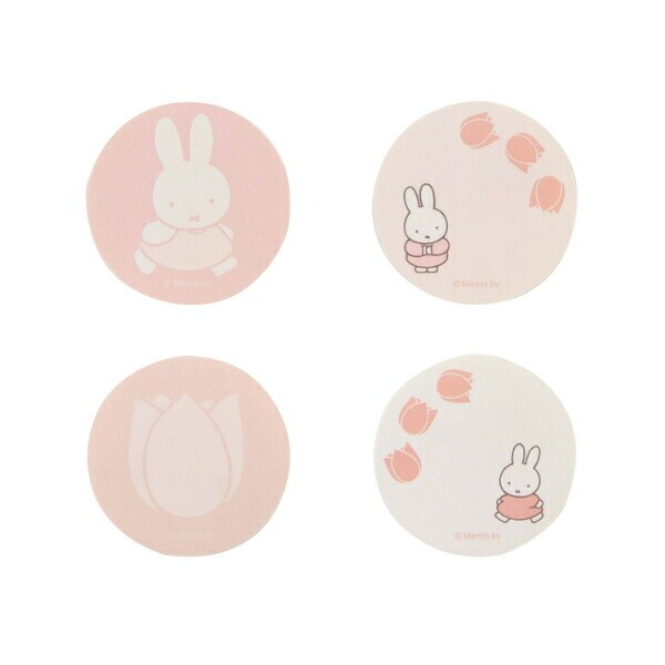 ミッフィー miffy フレークシール ピンク フラワーシリーズ ステッカー 文具 日本製