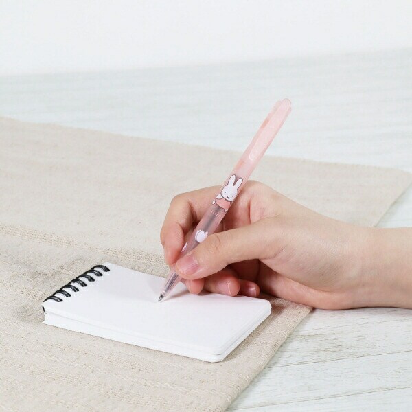 ミッフィー miffy ボールペン ピンク フラワーシリーズ 文具 日本製