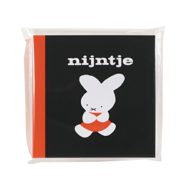 ミッフィー miffy 70th ナインチェ スクエアメモ ブラック 文具 日本製